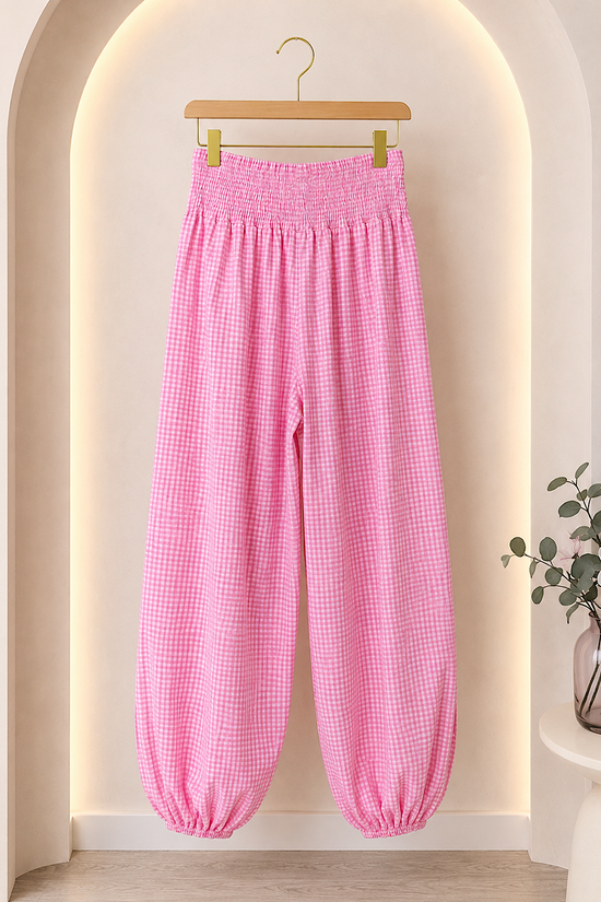 PANTALON BOMBACHO VICHY LAZO