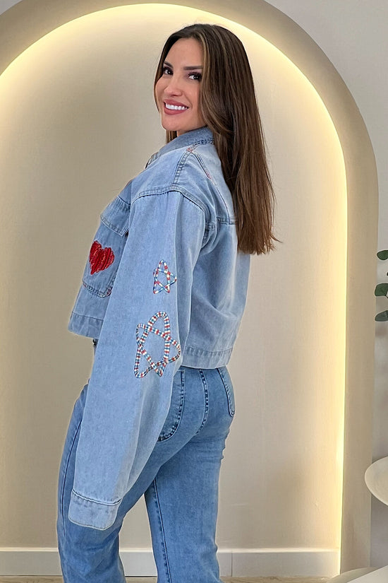 VESTE EN JEAN VELOURS