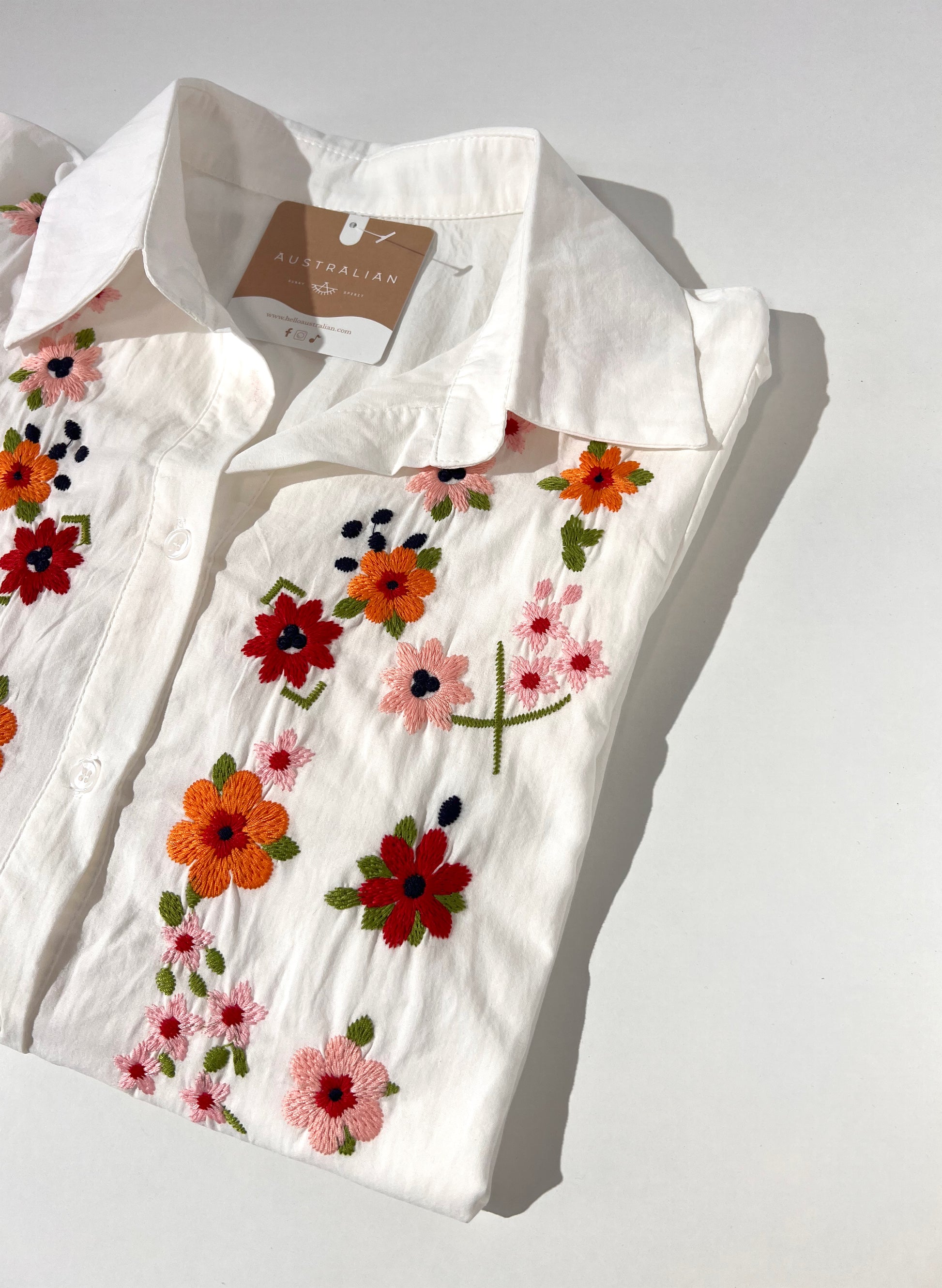 CAMISA MANGA CORTA FLORES MARGA