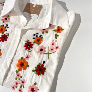 CAMISA MANGA CORTA FLORES MARGA