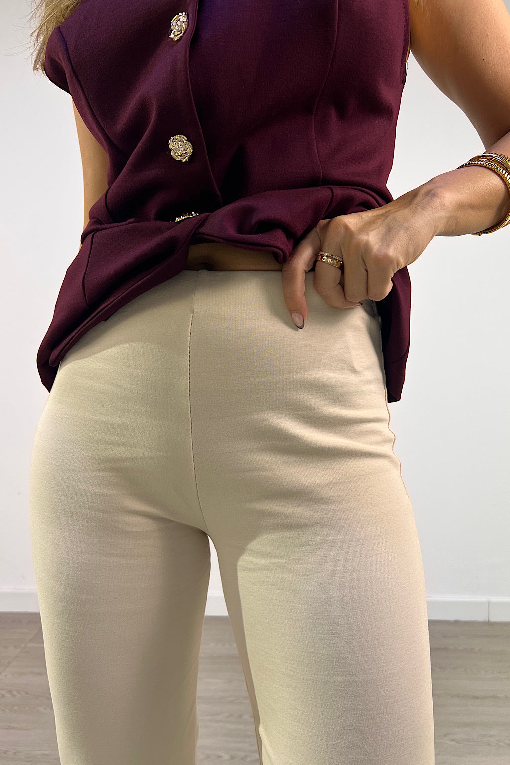 PANTALON PUNTO VIOLETA