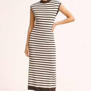 VESTIDO RAYAS MIDI