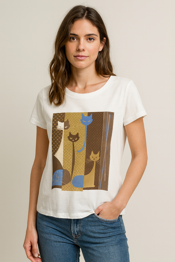 CAMISETA MANGA CORTA CAT