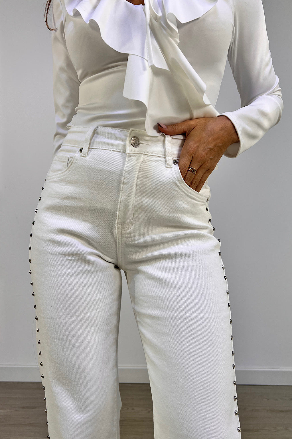 PANTALON TACHUELA BLANCO ALORA