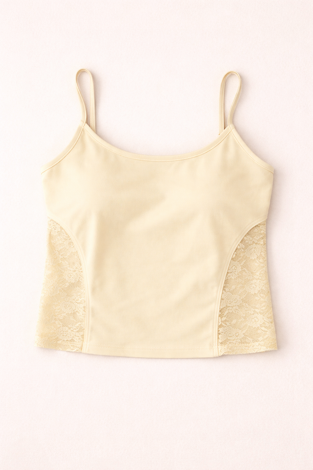 SPITZENTOP MIT SEITLICHEM BLUMENMUSTER VIOLETT