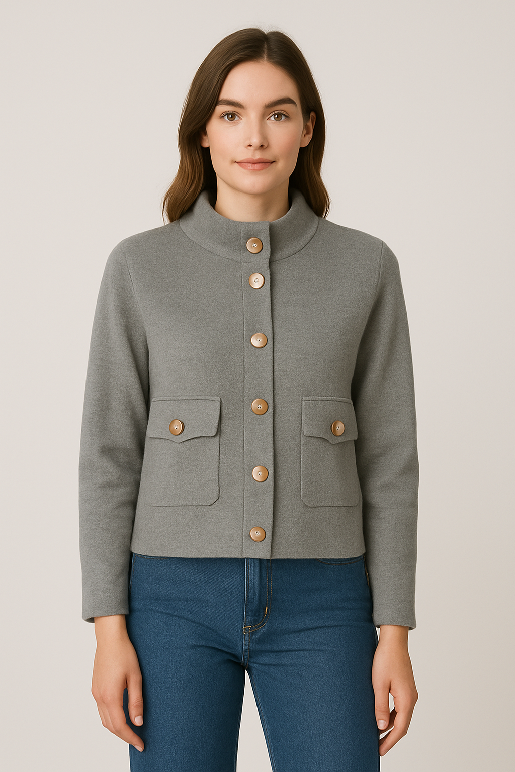 REBECA BOTONES DORADOS