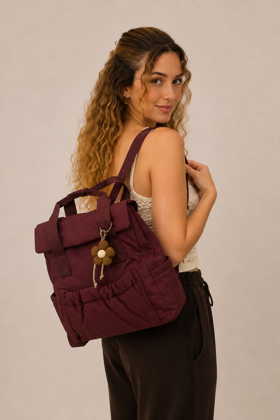 MOCHILA URBAN LLAVERO FLOR