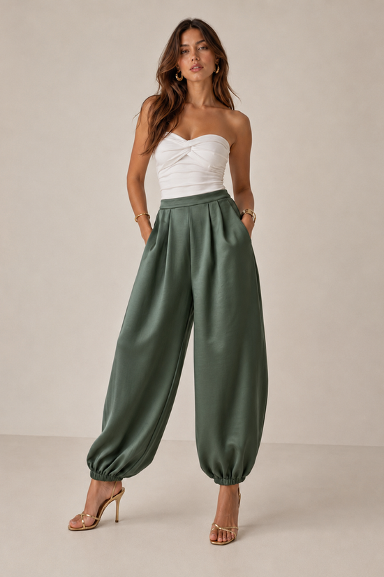 PANTALON BOMBACHO SATEN LOLA