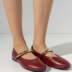 ZAPATO BAILARINA RUBY GRANATE