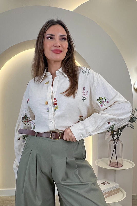 CAMISA BORDADOS BOTANIC