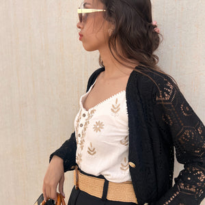 VESTIDO CARDIGAN CROCHET