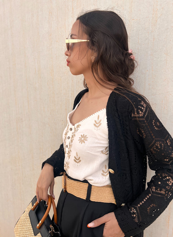 VESTIDO CARDIGAN CROCHET