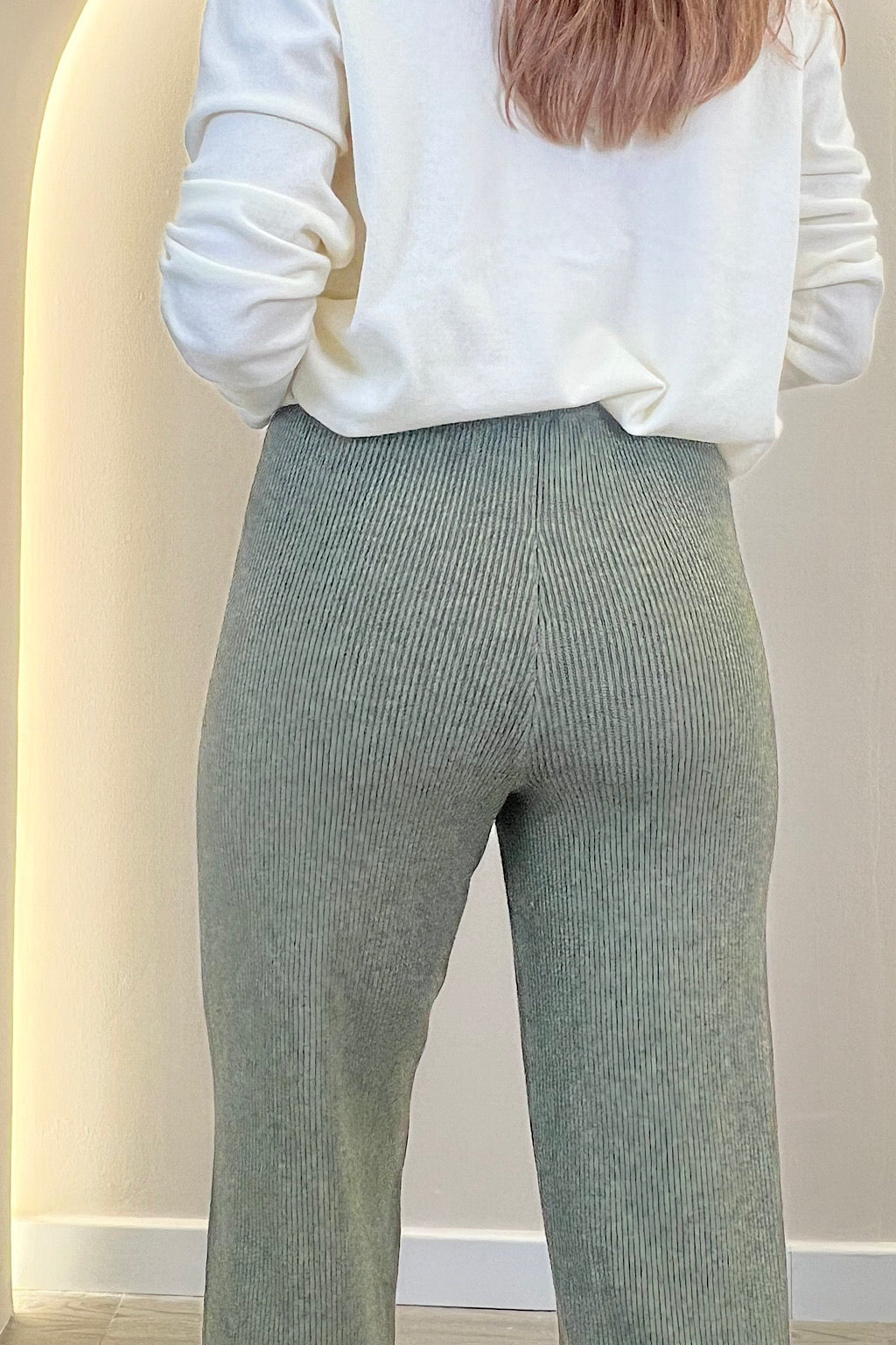 PANTALON LARGO RIB RENATA