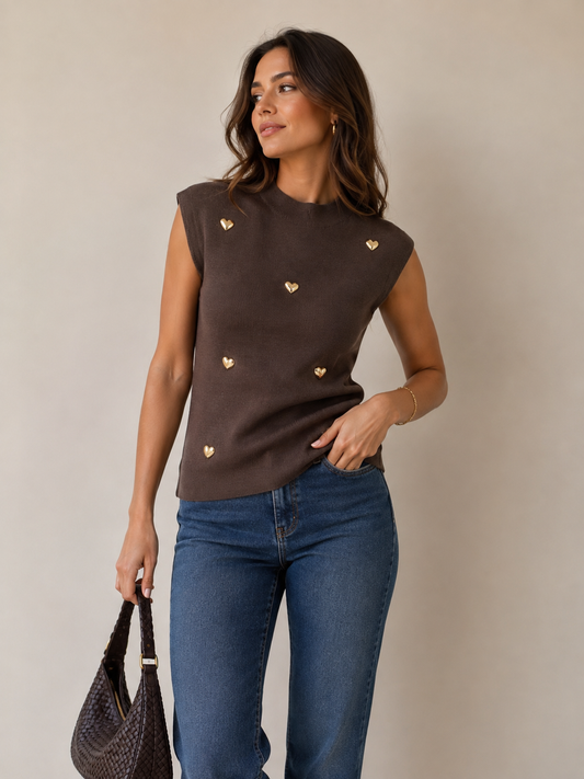 CAMISETA PUNTO CORAZONES