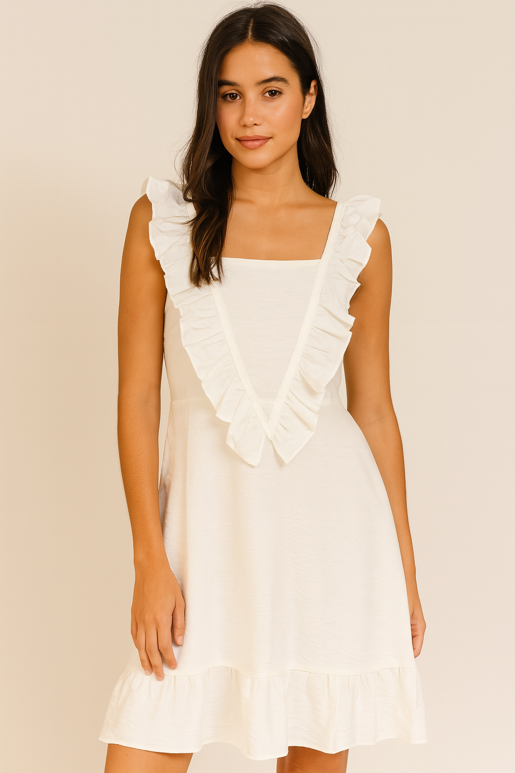 VESTIDO CORTO VOLANTES CRETA