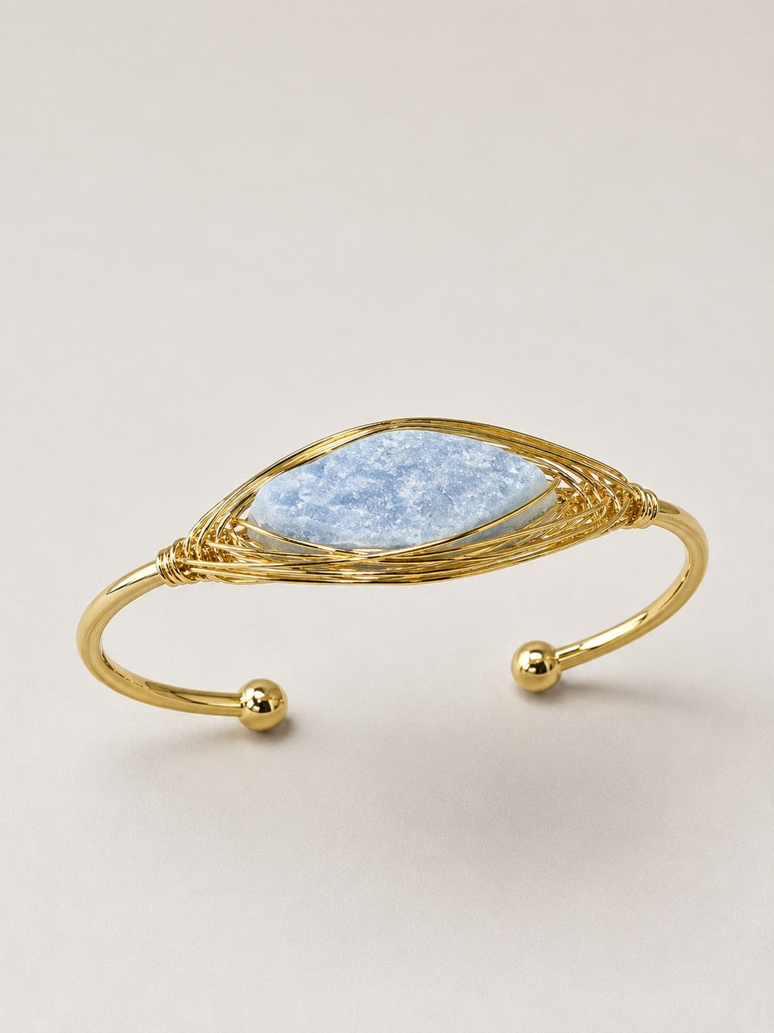 PULSERA RIGIDA PIEDRA NATURAL