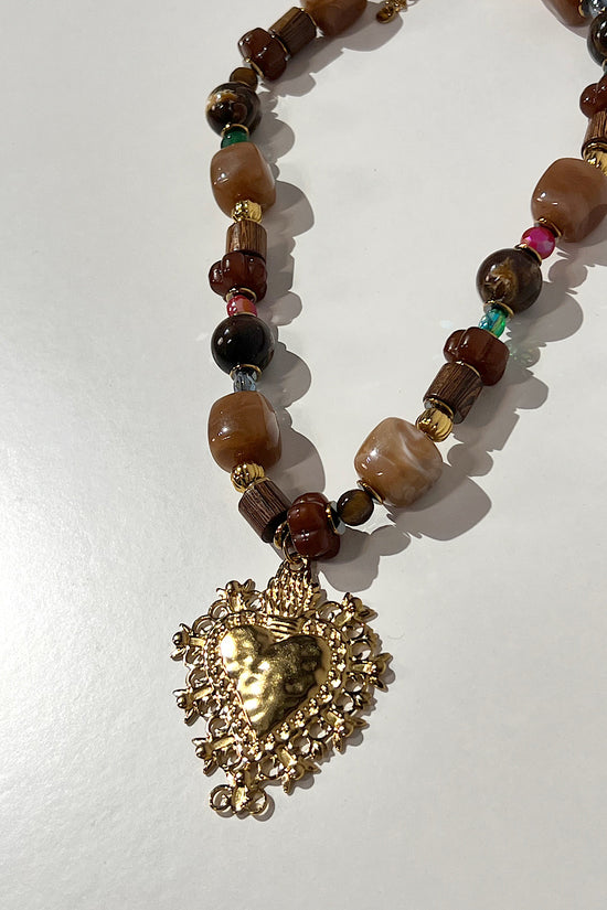 COLLAR CORAZÓN BARROCO