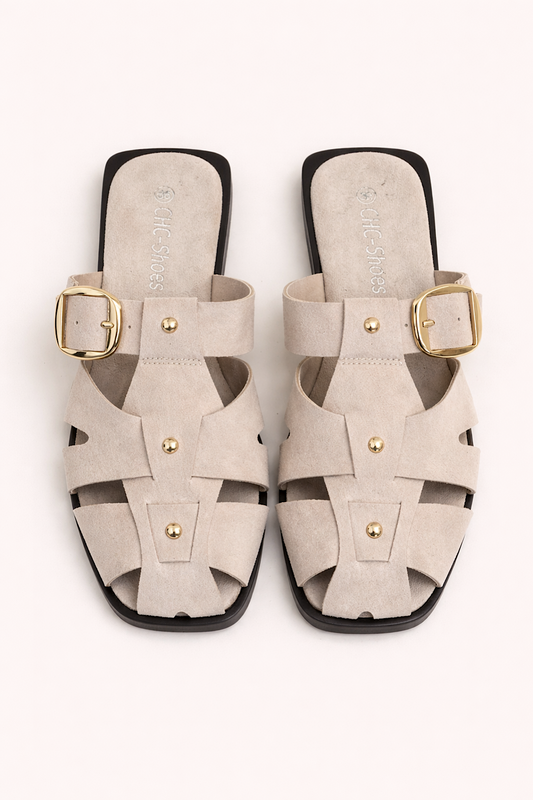 SANDALIA PLANA ANTELINA BEIGE IMPERIUM