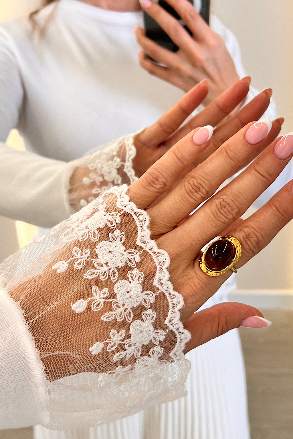 CAMISETA ENCAJE BORDADO SELMA