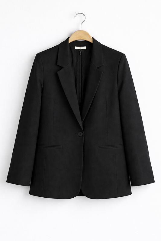 STRUKTURIERTER BLAZER KELLY SCHWARZ