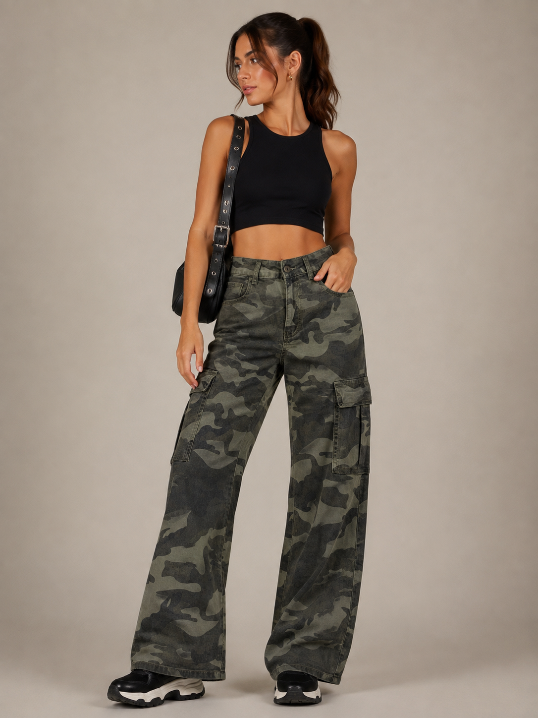 PANTALON VAQUERO CARGO MILITAR
