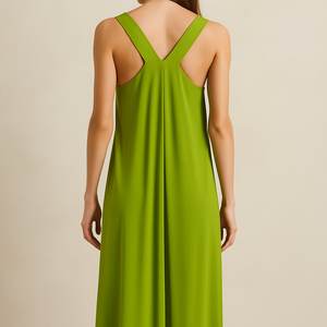 VESTIDO LARGO INDIA GREEN