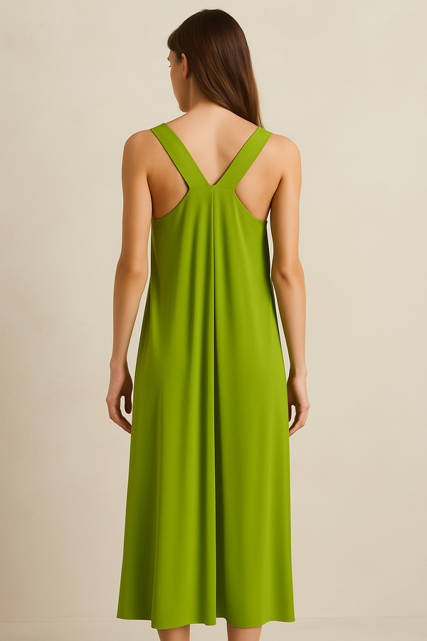 VESTIDO LARGO INDIA GREEN