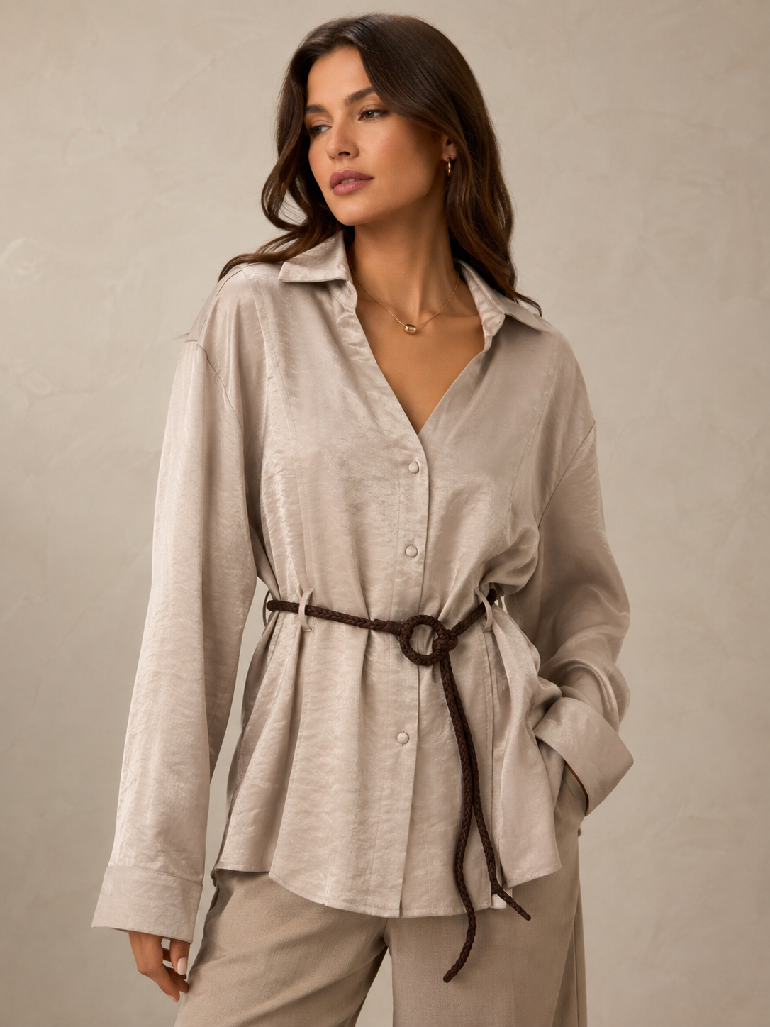CAMISA CON CINTURON SAMIRA