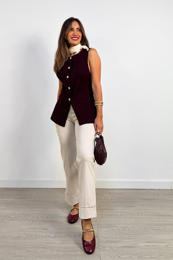 PANTALON PUNTO VIOLETA