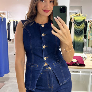 CHALECO DENIM LOVE