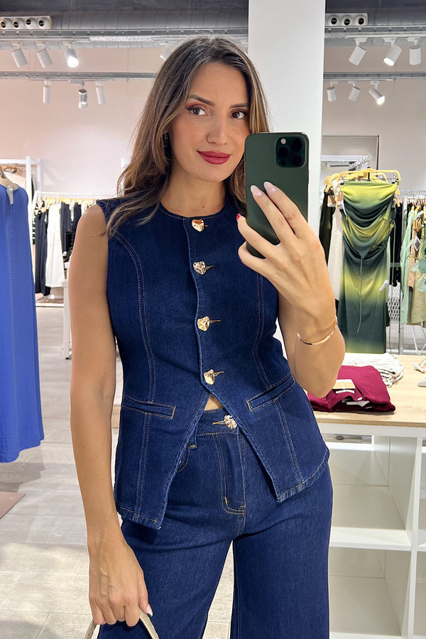 CHALECO DENIM LOVE
