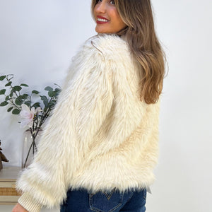 CHAQUETA CARDIGAN PELO BOTONES