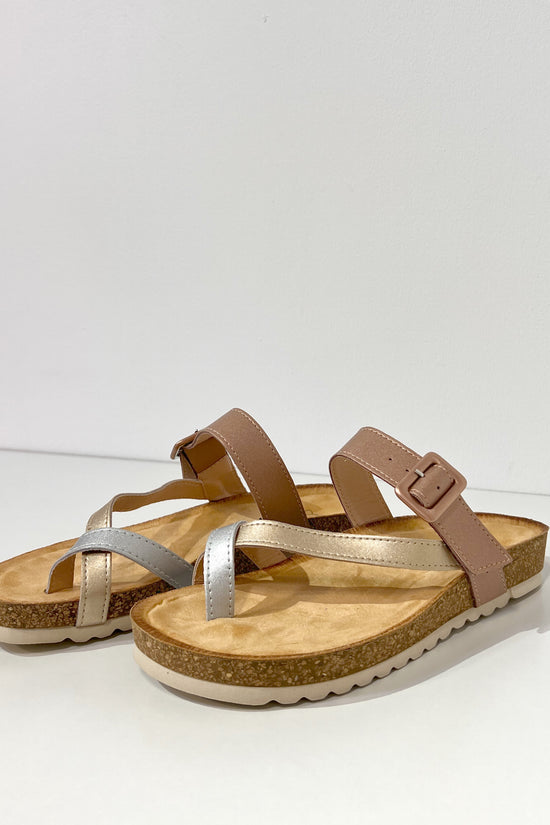 SANDALES BIO BRONZE CUIR