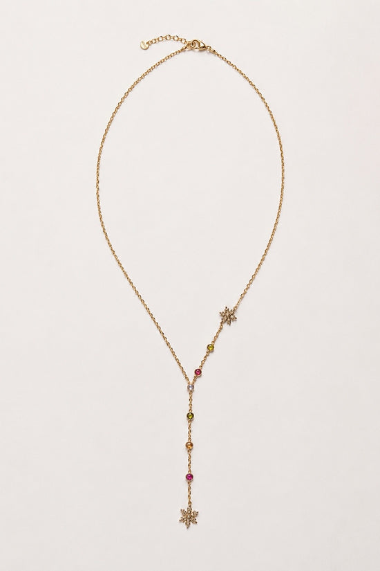 COLLAR CRISTALES COLORES