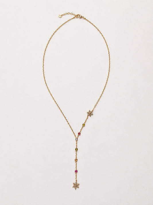 COLLAR CRISTALES COLORES