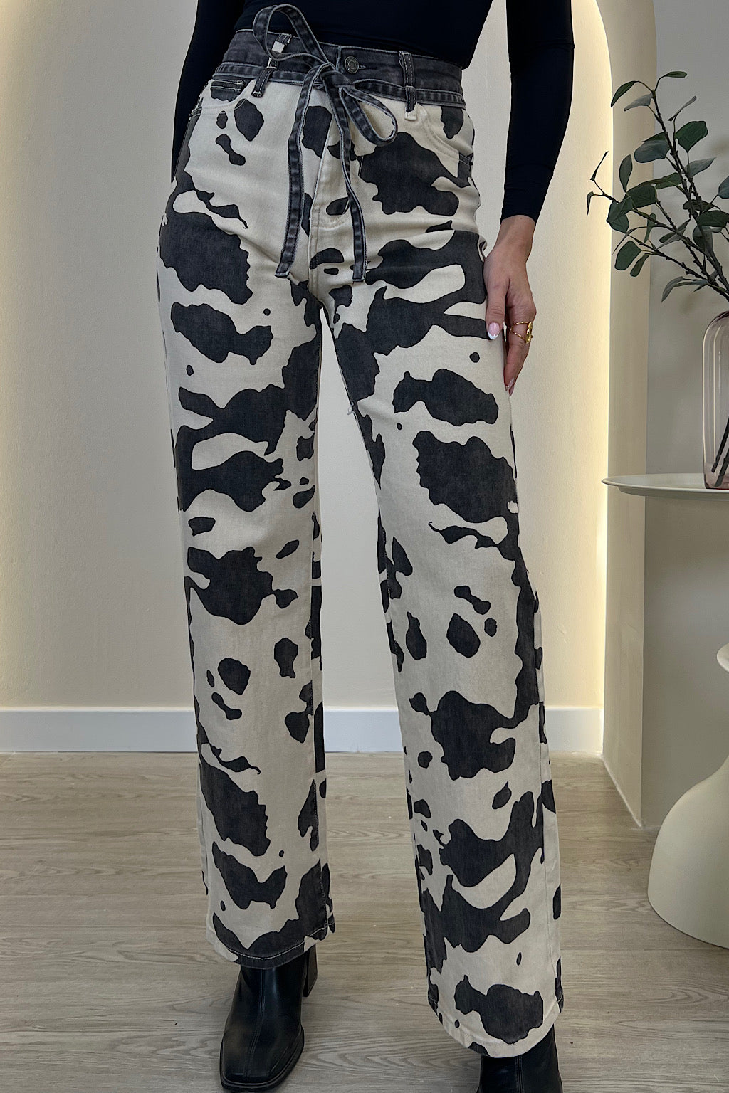 PANTALON ESTAMPADO COW PRINT