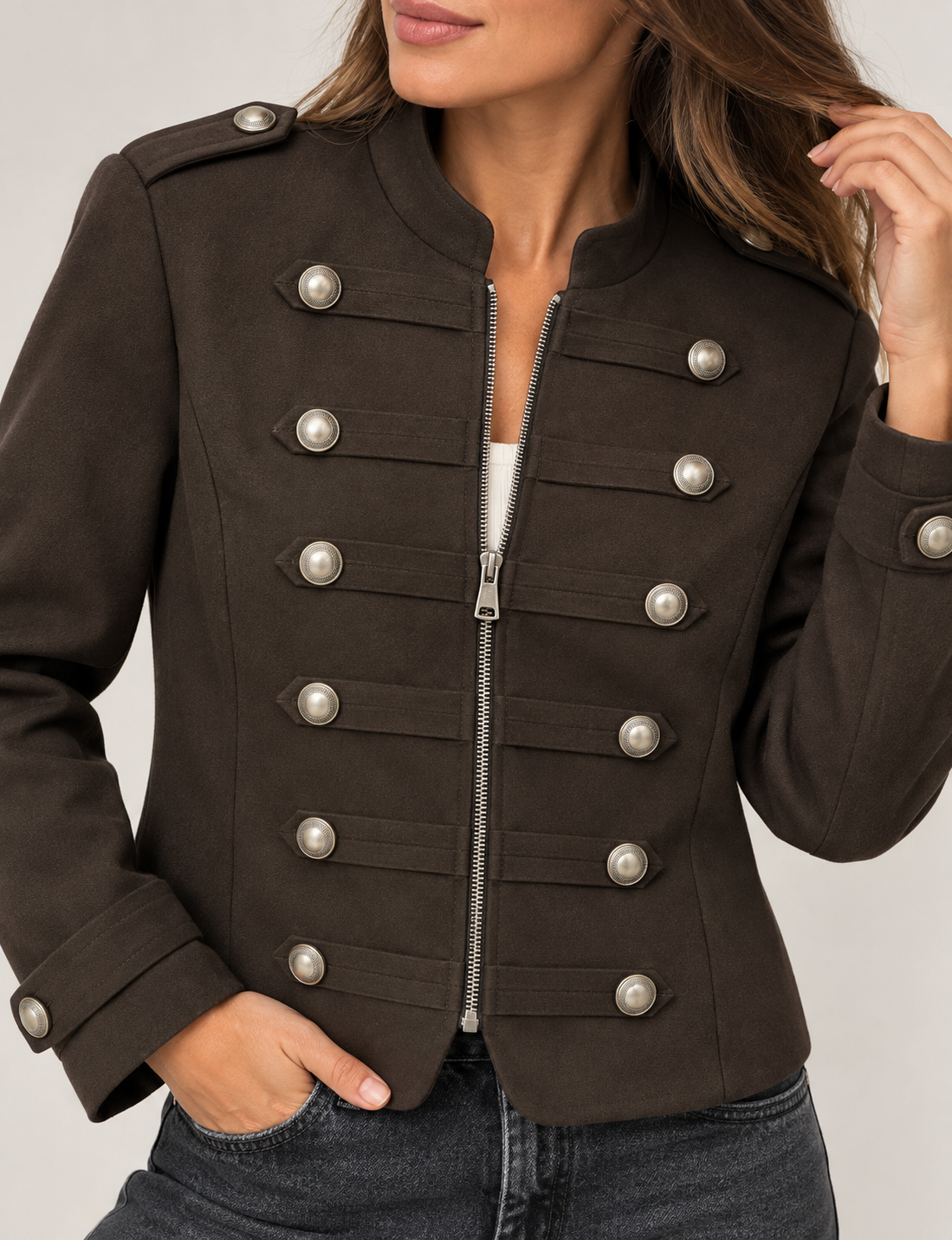 CHAQUETA POLIPIEL BROWNIE