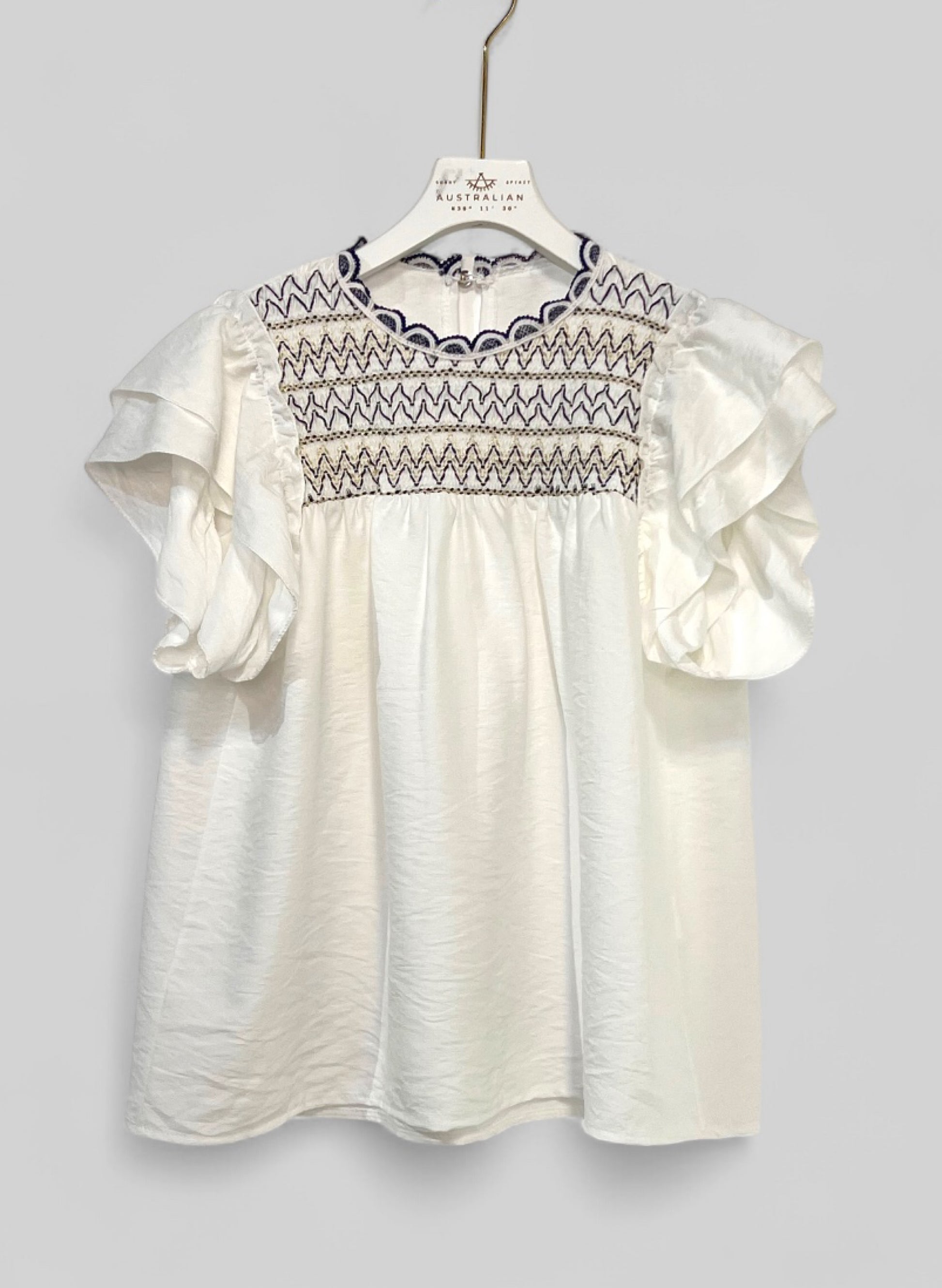 CAMISETA VOLANTES BOHO