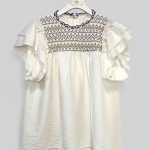 CAMISETA VOLANTES BOHO