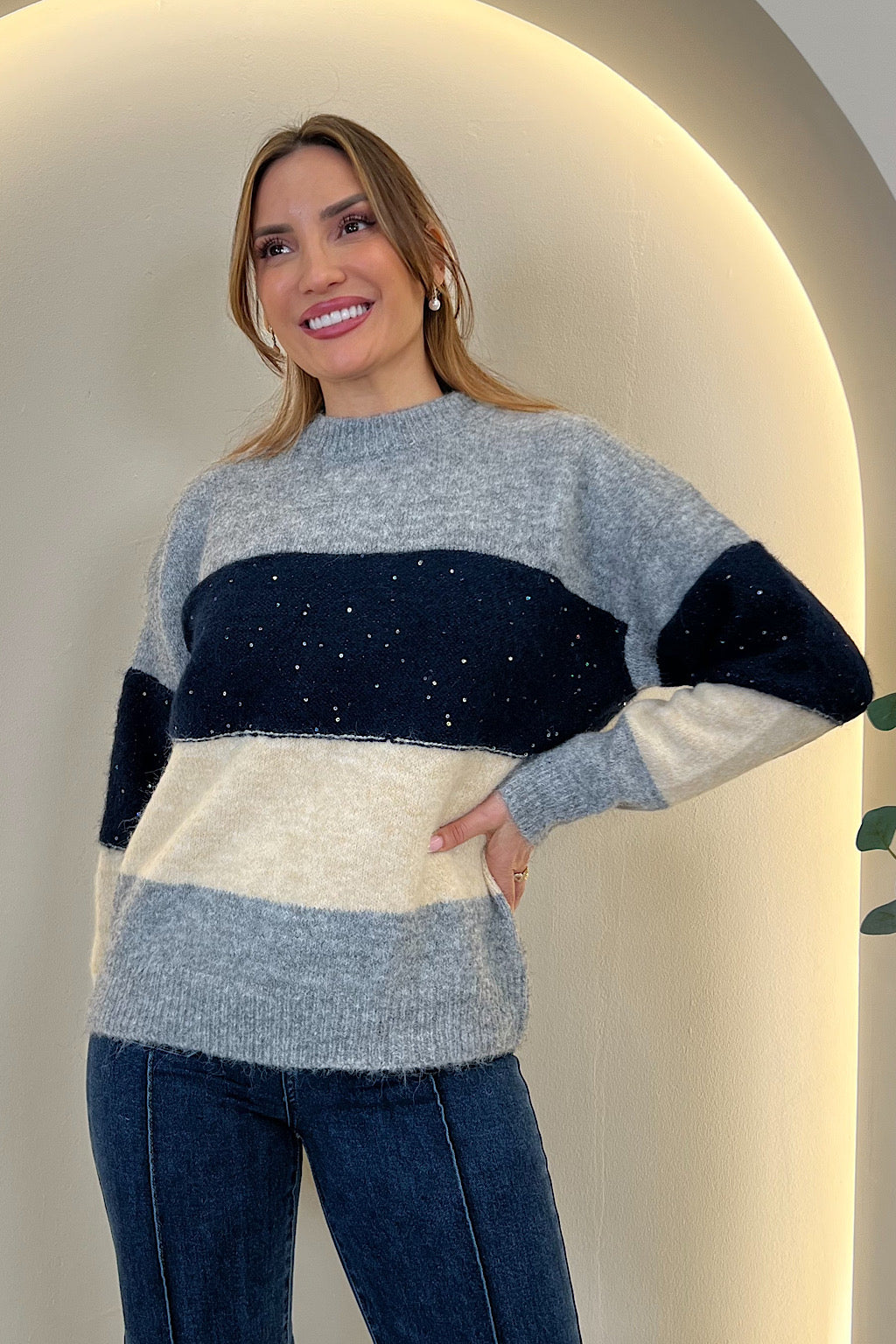 JERSEY COMBI LENTEJUELA CALIFORNIA