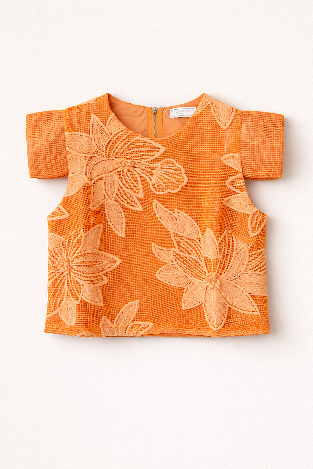 ENSEMBLE TEXTURÉ BRODÉ FLORAL