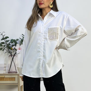 CAMISA STRASS BOLSILLO