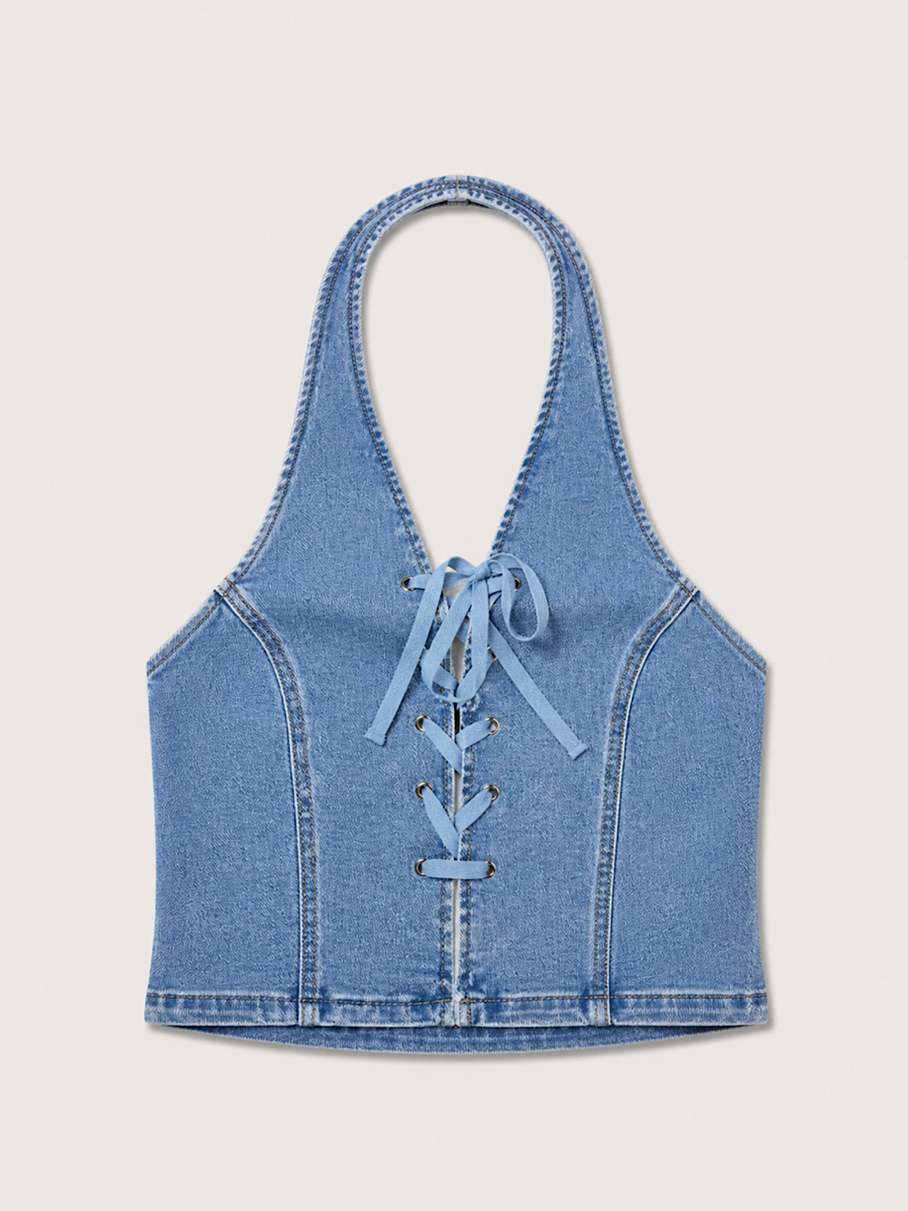 TOP DEMIN HALTER