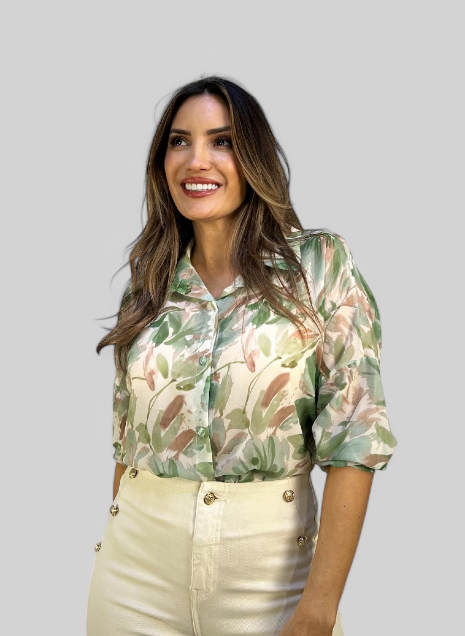 CAMISA FLUIDA ESTAMPADA