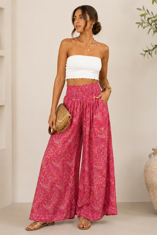 PANTALON SEDA ESTAMAPADO