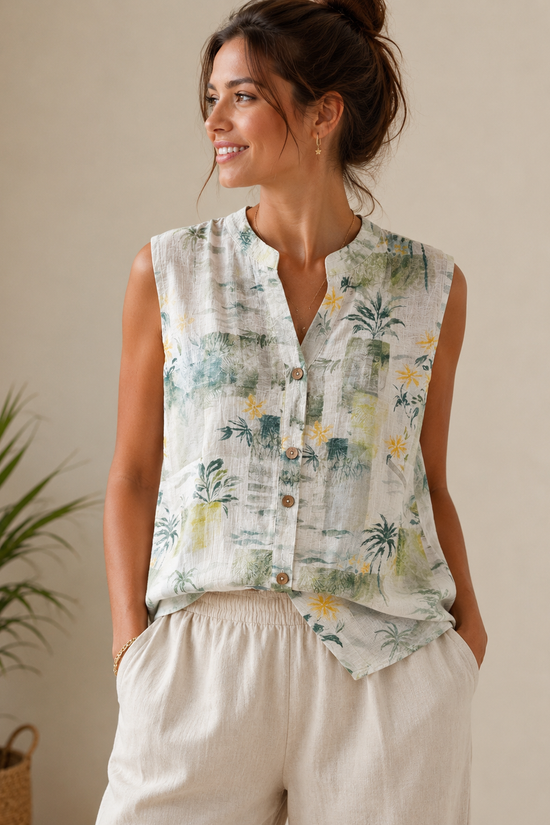 CAMISA SIN MANGAS SABANA