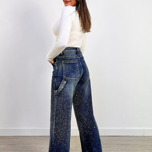 PANTALON WIDE LEG GALAXY AZUL
