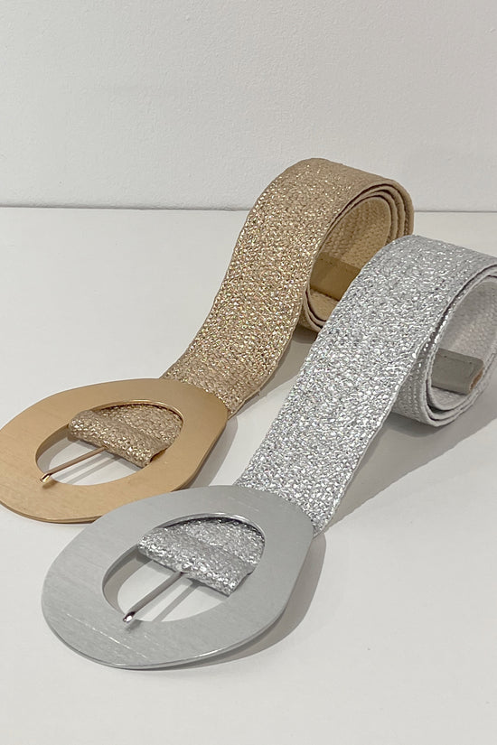 CINTURÓN RAFIA MINIMAL OVAL