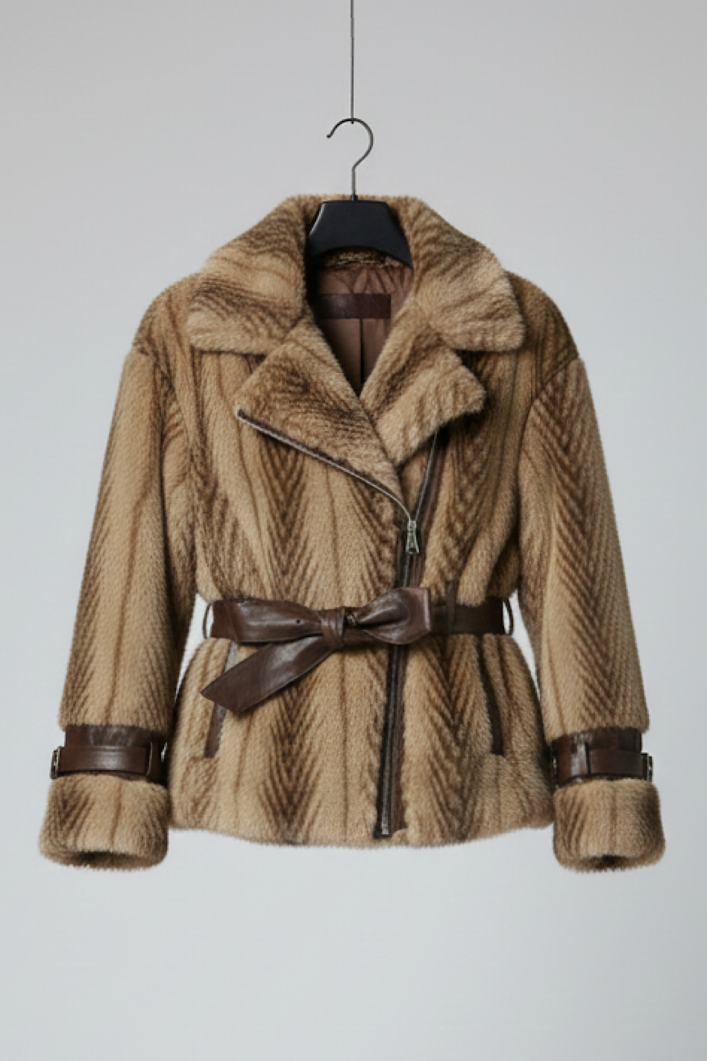 CHAQUETA COMBI PELO Y POLIPIEL WENDY