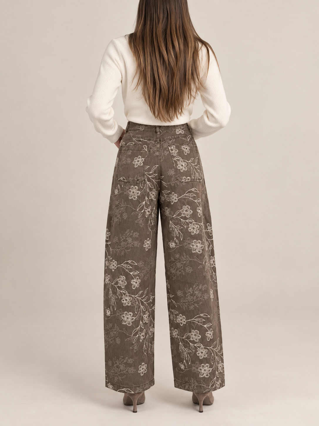 PANTALON VAQUERO FLOWER